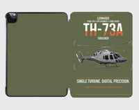 Thumbnail for Leonardo TH-73A Thrasher design on green army ipad tablet case