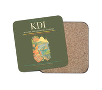 Thumbnail for Wolter Monginsidi Airport (KDI) design on green army 1 piece coaster