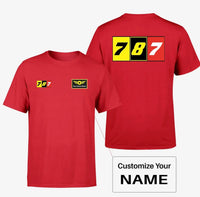 Thumbnail for Flat Colourful 787 Designed Double-Side T-Shirts - view 14