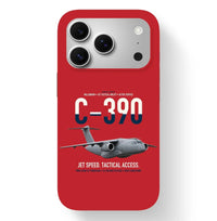 Thumbnail for C-390 Millennium design on red magsafe iphone case, for iPhone 17 Pro