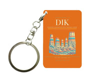 Thumbnail for Dickinson Theodore Roosevelt Regional Airport (DIK) design on orange key chain