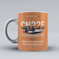 Thumbnail for CN235-300M Mug design on orange airbus