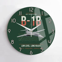 Thumbnail for B-1B Lancer design on dark green no frame wall clock