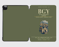 Thumbnail for Milan Bergamo Airport (BGY) design on green army ipad tablet case