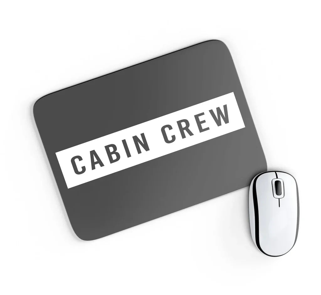 Cabin Crew Text Mouse Pad - view 5