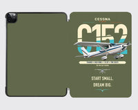 Thumbnail for Cessna 152 design on green army ipad tablet case