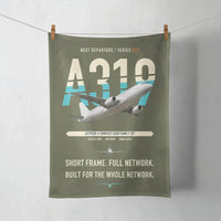 Thumbnail for Airbus A319ceo design on green army towel