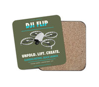 Thumbnail for DJI Flip design on green army 1 piece coaster