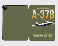 Thumbnail for A-37B Dragonfly design on green army ipad tablet case