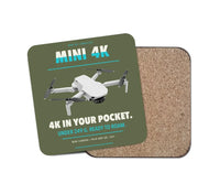 Thumbnail for DJI Mini 4K design on green army 1 piece coaster