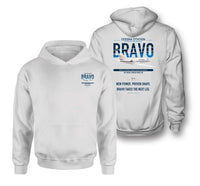 Thumbnail for Cessna Citation Bravo design on white double-side hoodie, double-side print