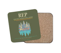 Thumbnail for Siem Reap International Airport (REP) design on green army 1 piece coaster