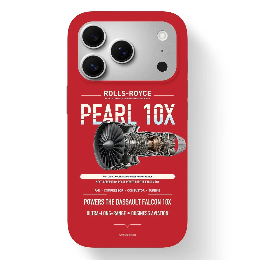 PEARL 10X Case design on red iphone case