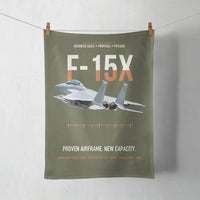 Thumbnail for F-15X Advanced Eagle Proposal Proven Airframe New Capacity design on green army towel