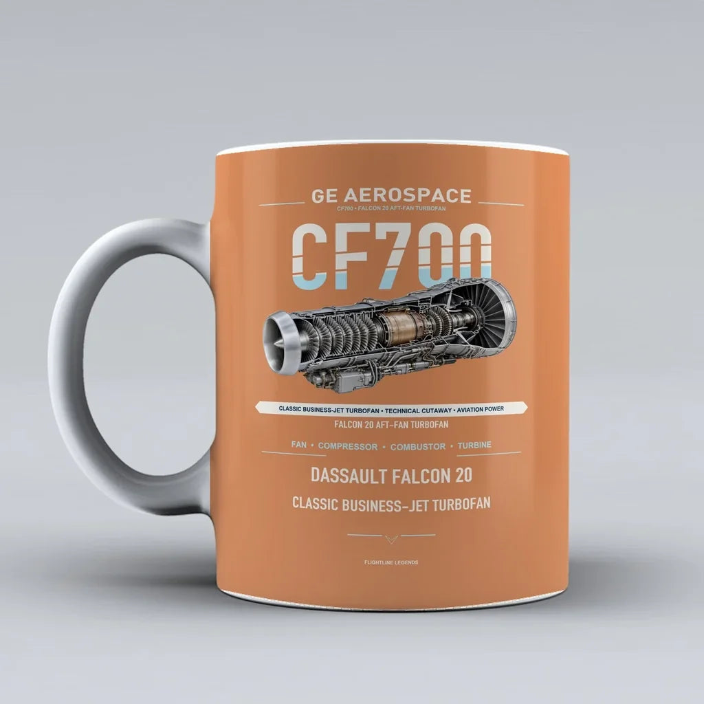 Mug design on orange cf700