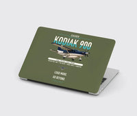 Thumbnail for Daher Kodiak 900 design on green army MacBook case