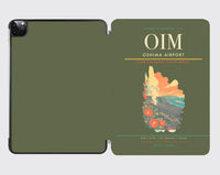 Thumbnail for Oshima Airport (OIM) design on green army ipad tablet case