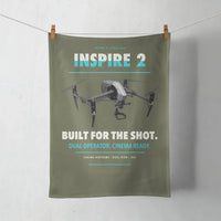 Thumbnail for DJI Inspire 2 design on green army towel