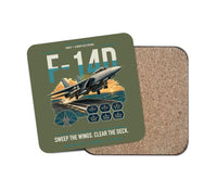 Thumbnail for F-14D Tomcat design on green army 1 piece coaster