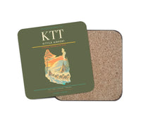Thumbnail for Kittilä Airport (KTT) design on green army 1 piece coaster