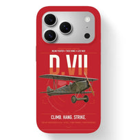 Thumbnail for Fokker D.VII design on red magsafe iphone case, for iPhone 17 Pro