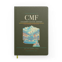 Thumbnail for Chambéry-Savoie Airport (CMF) design on green army notebook