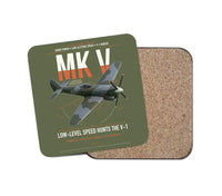 Thumbnail for Hawker Tempest Mk V design on green army 1 piece coaster