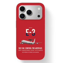 Thumbnail for E-3 Sentry AWACS design on red magsafe iphone case, for iPhone 17 Pro