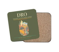Thumbnail for Durango–La Plata County Airport (DRO) design on green army 1 piece coaster