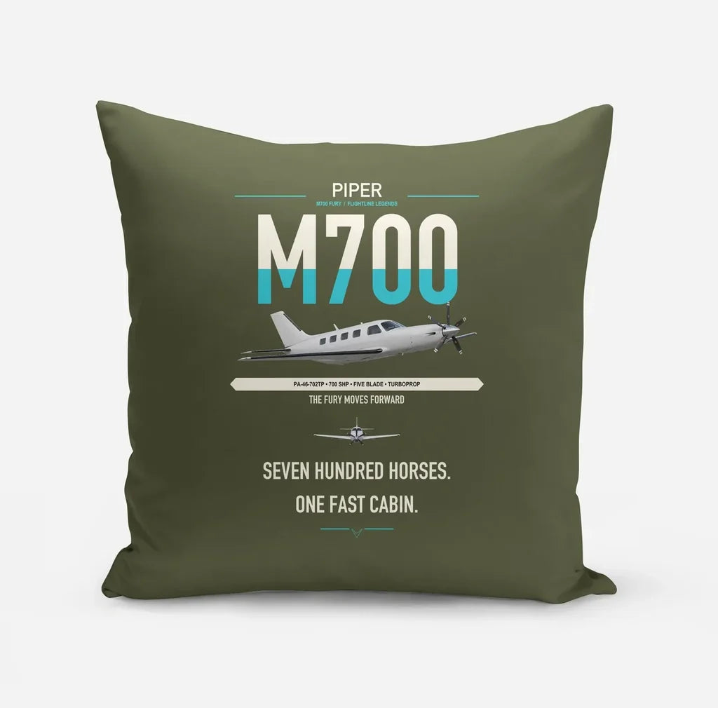 Piper M700 Fury design on green army pillow