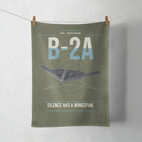 Thumbnail for B-2A Spirit design on green army towel