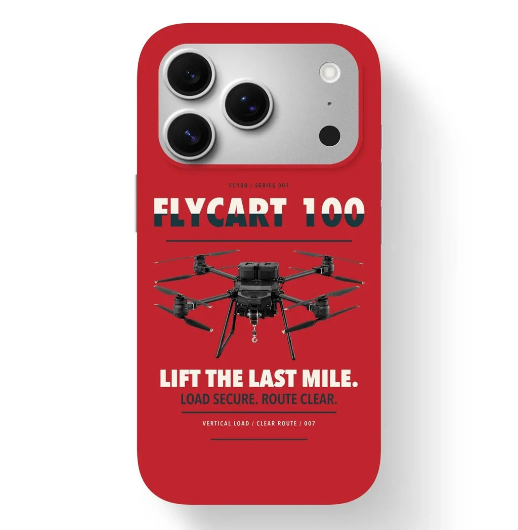 DJI FlyCart 100 Case design on red iphone case