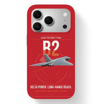 Thumbnail for Avro Vulcan B2 design on red magsafe iphone case, for iPhone 17 Pro