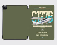 Thumbnail for Cessna 177B Cardinal design on green army ipad tablet case