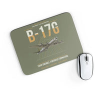 Thumbnail for B-17G Flying Fortress design on green army rectangle mouse pad