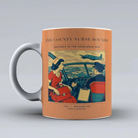 Thumbnail for VINTAGE G4481 - The County Nurse Rounds - Ceramic Mug design on orange
