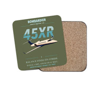 Thumbnail for Bombardier Learjet 45XR design on green army 1 piece coaster
