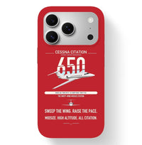 Thumbnail for Cessna Citation 650 - Citation III design on red magsafe iphone case, for iPhone 17 Pro