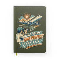 Thumbnail for One Frame One Perfect Rotation design on green army notebook