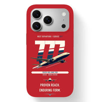 Thumbnail for Boeing 777-200ER design on red magsafe iphone case