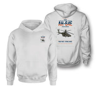 Thumbnail for Boeing AH-64E Apache Guardian design on white double-side hoodie, double-side print