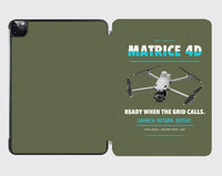 Thumbnail for DJI Matrice 4D design on green army ipad tablet case