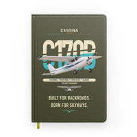 Thumbnail for Cessna 170B design on green army notebook