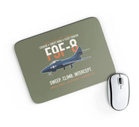 Thumbnail for F9F-8 Cougar Swept Wing Carrier Fighter design on green army rectangle mouse pad
