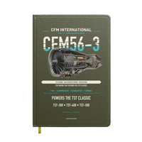 Thumbnail for CFM56-3 design on green army notebook