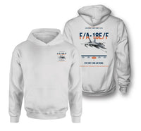 Thumbnail for F A-18E F Buddy Tanker design on white double-side hoodie, double-side print
