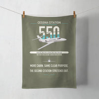 Thumbnail for Cessna Citation 550 - Citation II design on green army towel