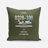 Thumbnail for Dornier D328-100 design on green army pillow
