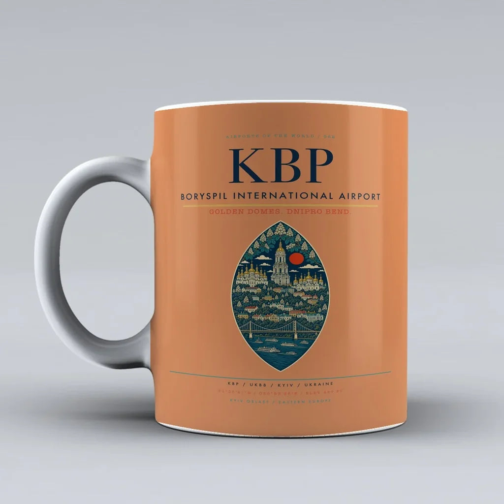 Boryspil International Airport KBP Mug - Orange