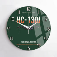 Thumbnail for HC-130J COMBAT KING II design on dark green no frame wall clock